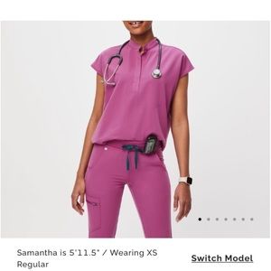 Rafaela™ Magenta Oversized Scrub Top